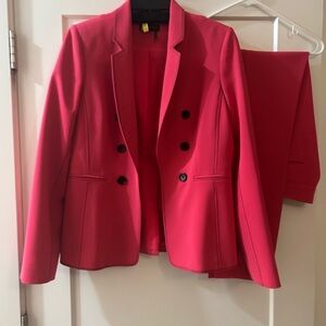 Women’s Double-Breasted Pink Blazer Jacket and matching pants